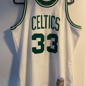 Larry Bird Boston Celtics White Stitched Jersey